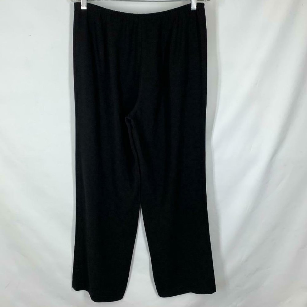 Eileen Fisher S Silk Pants Trouser Black Small